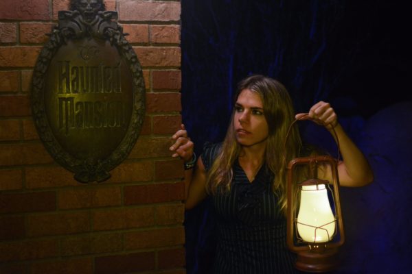 Fun Haunted Mansion Photo Opportunity at Mickey's Not-So-Scary Halloween Party