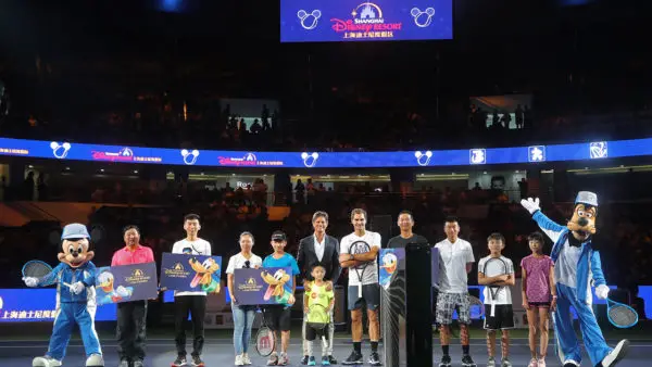 Mickey Mouse and Goofy Play Tennis with the Pros in Shanghai