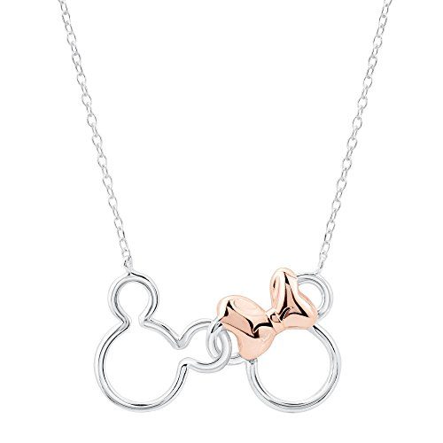 Gorgeous Intertwined Mickey and Minnie Necklace