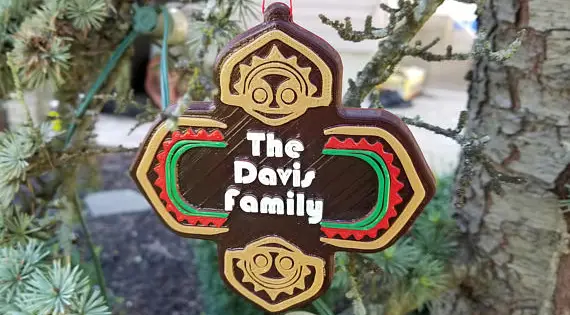 Personalized Polynesian Resort Sign Ornament
