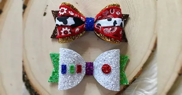 Sparkling Toy Story Hair Bows