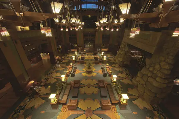 Get a Closer Look at the Grand Hall Lobby at Disney’s Grand Californian Hotel & Spa at the Disneyland Resort