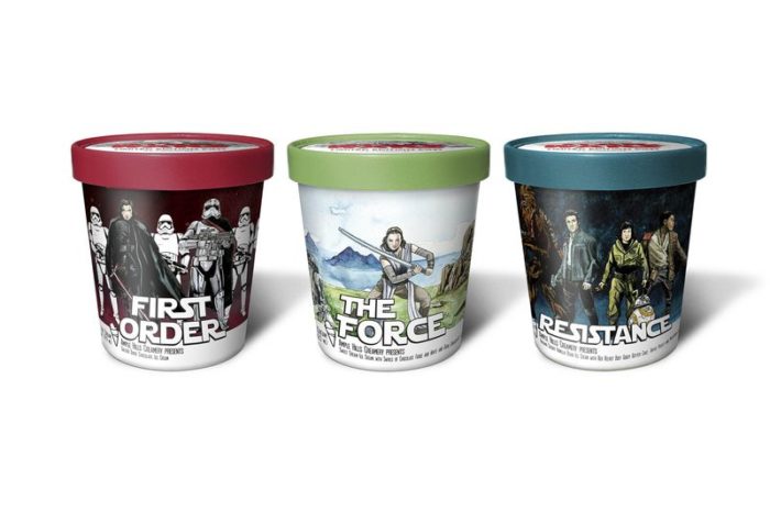 Star Wars The Last Jedi Ice Cream Out On Shelves