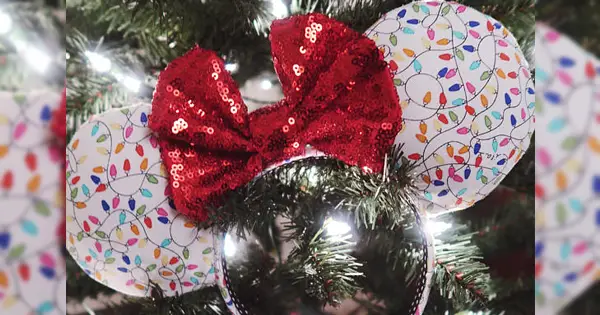 Christmas Lights Minnie Ears