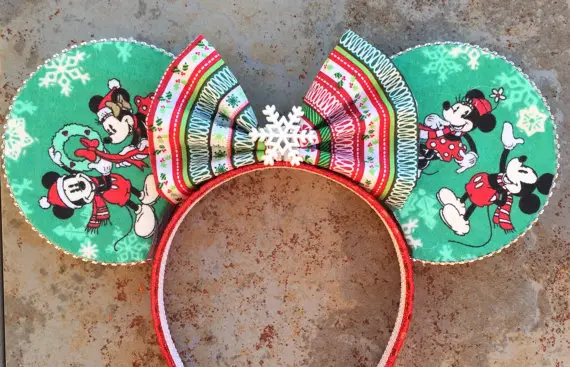 Christmas inspired Minnie ears