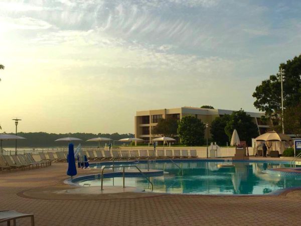Water Aerobics at Disney's Contemporary Resort Jump Starts Your Day