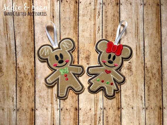 Disney Gingerbread ornaments