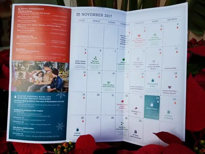 Disney Springs Holiday Guide Maps Now Available