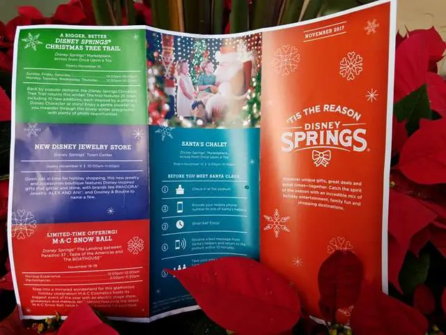 Disney Springs Holiday Guide Maps Now Available