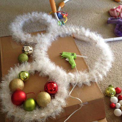 Step by Step Instructions To Create Your Own Mickey Head Bulb Wreath