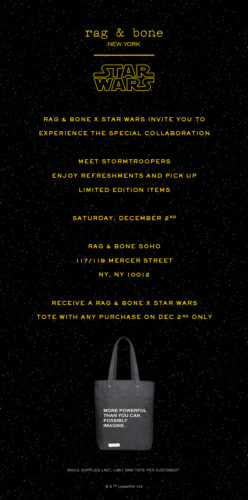 Star Wars X Rag & Bone Event Brings The Force to Fashion