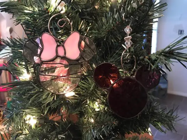 Add a Little Sparkle with Stained Glass Disney Christmas Ornaments