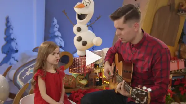 Cutest Father-Daughter Duo Sings 'When We're Together' From 'Olaf's Frozen Adventure'