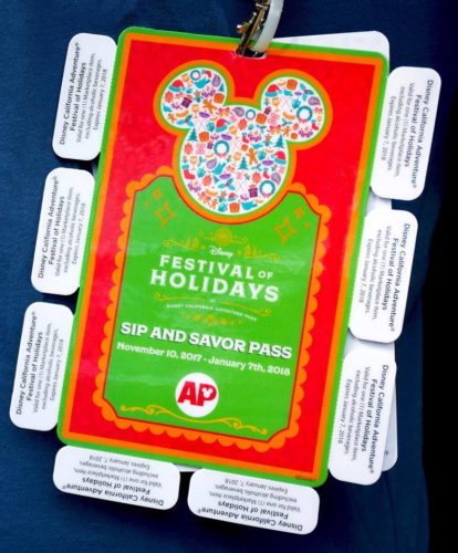 2017 Disney Festival of Holidays Sip And Savor Pass Available for Passholders