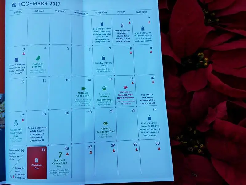 Check Out the December Guide Map for Disney Springs Where Christmas is in Full Swing