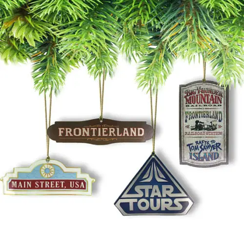 Trim The Tree with Disney Attractions Christmas Ornaments