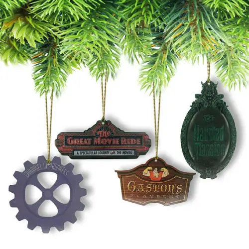 Disney Attractions Christmas Ornaments