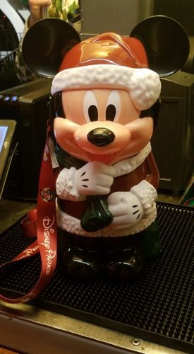 The Santa Mickey Popcorn Bucket has Returned for the Christmas Party