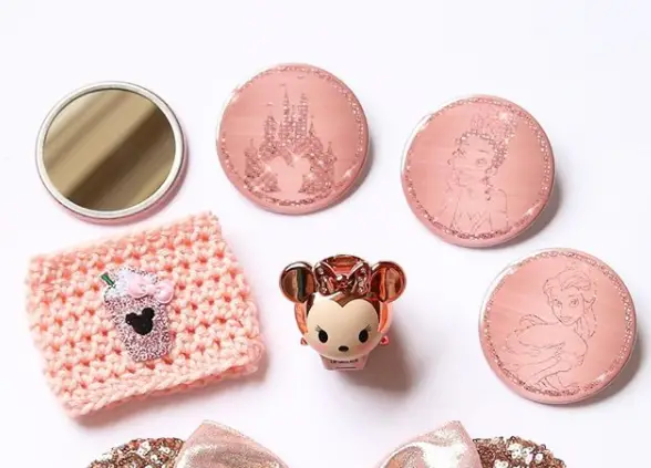 Rose gold Disney compact mirrors