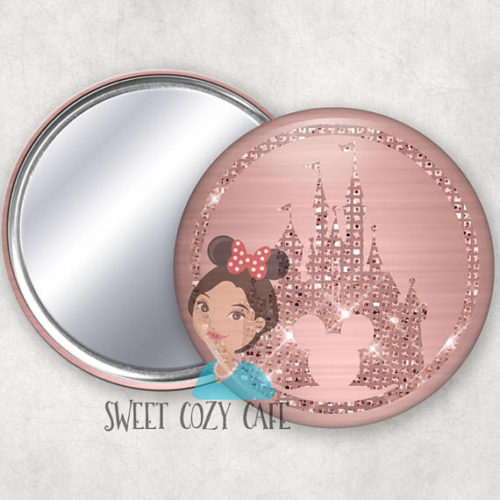Stay Flawless with Rose Gold Disney Compact Mirrors
