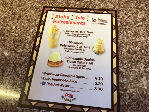 REVIEW: Dole Whip Topped Pineapple Upside Down Cake at Aloha Isle in Magic Kingdom