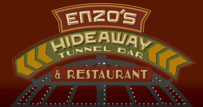 Menus Now Available For Enzo's Hideaway Tunnel Bar & Restaurant at Disney Springs