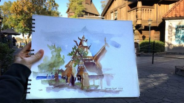 Watch as Artist Will Gay Creates a Sunrise 'Sketches in the Parks' Piece Live!