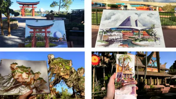 Watch as Artist Will Gay Creates a Sunrise 'Sketches in the Parks' Piece Live!