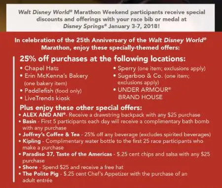 Marathon Weekend Discounts