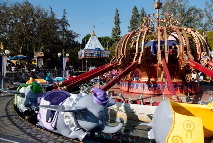 Dumbo the Flying Elephant is Currently Closed for Refurbishment at Disneyland