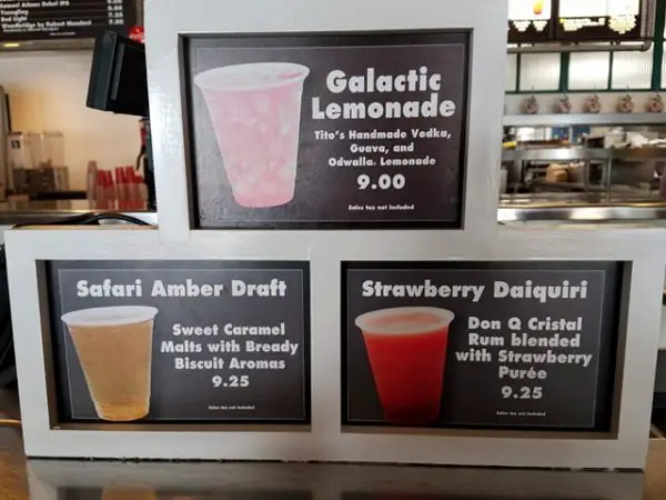 Additions To The Backlot Express Drink Menu