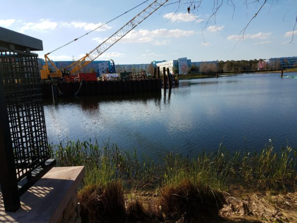 Disney Skyliner Construction Pictures from Pop Century Area