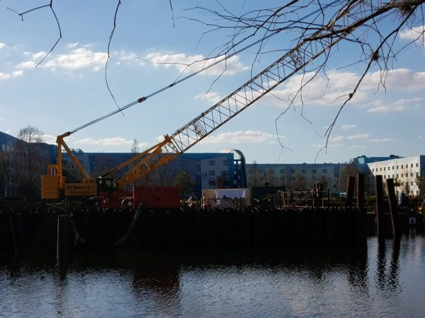 Disney Skyliner Construction Pictures from Pop Century Area