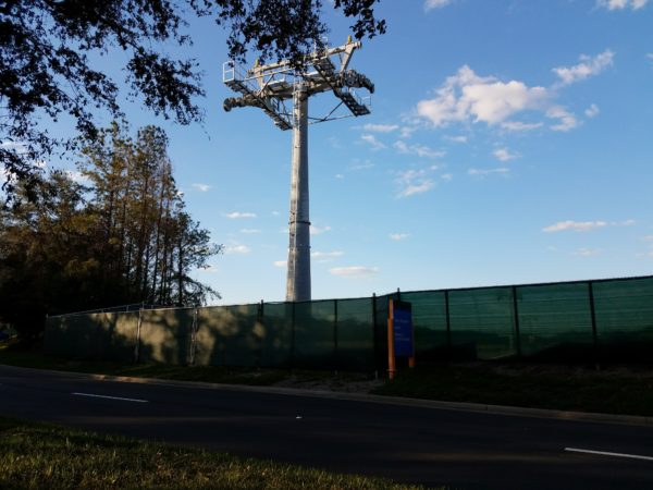 Disney Skyliner Construction Pictures from Pop Century Area