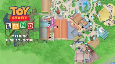 Check Out the New Park Maps That Include Toy Story Land!