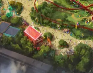 AERIAL PHOTOS: Toy Story Land Construction Update