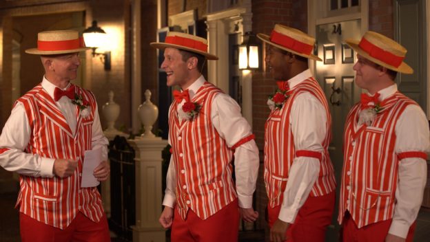 The Dapper Dans Deliver a ‘Singing Villaintine’ to the Haunted Mansion