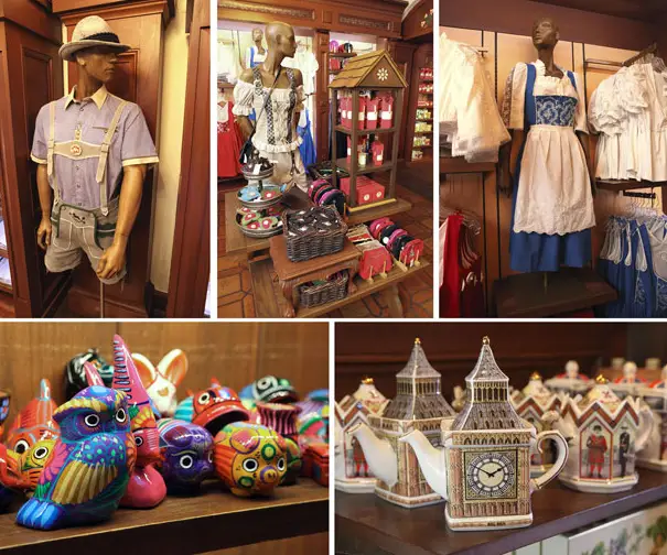 Merchandise at the World Showcase Play an Important Part of Any Guests Visit