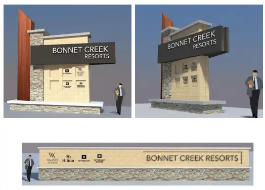 Bonnet Creek Resorts To Receive New Signs