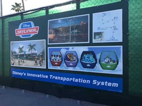 Construction Update on Disney Skyliner at Hollywood Studios Station