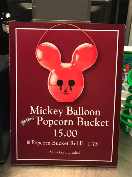 Mickey Balloon Popcorn Buckets Have Arrived at Disney World