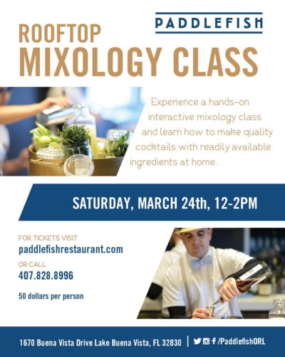 March Mixology class