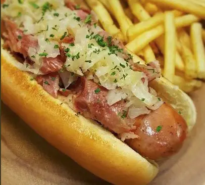 Bratwurst Dog is Hotdog of the Month at White Water Snacks at Disneyland's Grand Californian Hotel