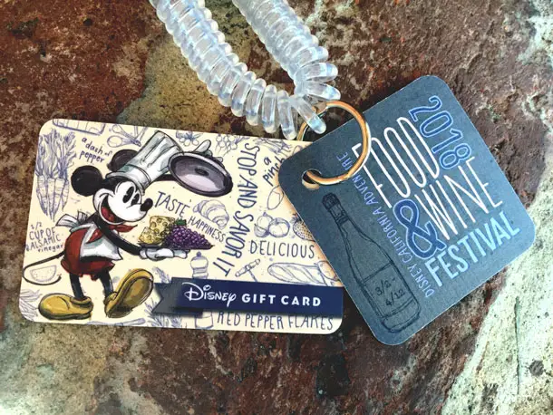 Disney Unveils New Wristlet Gift Cards for California Adventure Food & Wine Festival