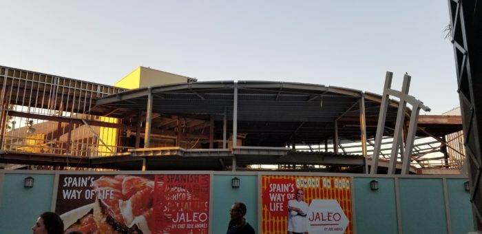 Construction Continues to Progress at Spanish Restaurant Jaleo in Disney Springs