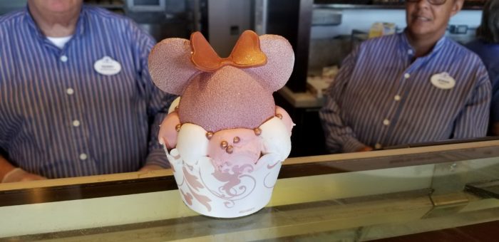 Boardwalk Bakery Takes the Cake with this Giant Rose Gold Cupcake