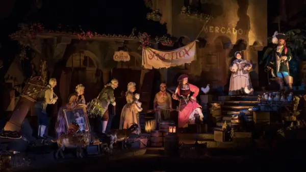 Pirates of the Caribbean Reopens Today with New Auction Scene