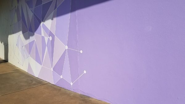 The Purple Wall Enhancement Provides Awesome Photo-Op Backdrop