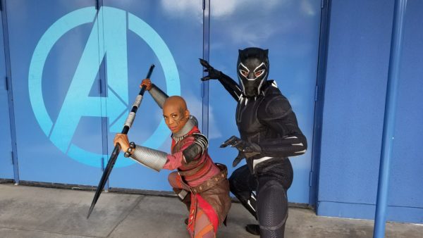 Fans Encounter Black Panther at Disneyland