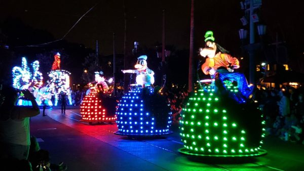 Paint the Night Parade Spectacular Light Extravaganza in Disneyland
